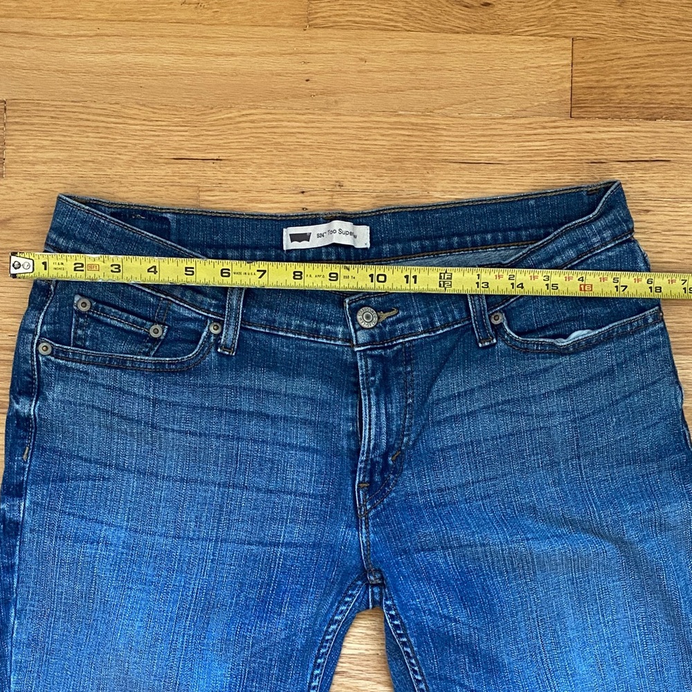 Levi's 524 Too Superlow Skinny Jeans 31x30 - Picture 8 of 11